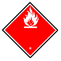 UN transport label for flammable liquids, Class 3