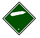 UN transport label for non-flammable, non-toxic gases, Class 2.2