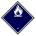 UN transport label for substances which emit flammable gases in contact with water, Class 4.3
